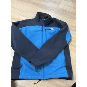 The North Face Tech Stretch Soft Shell  Jacket Blue Full Zip Men's M
